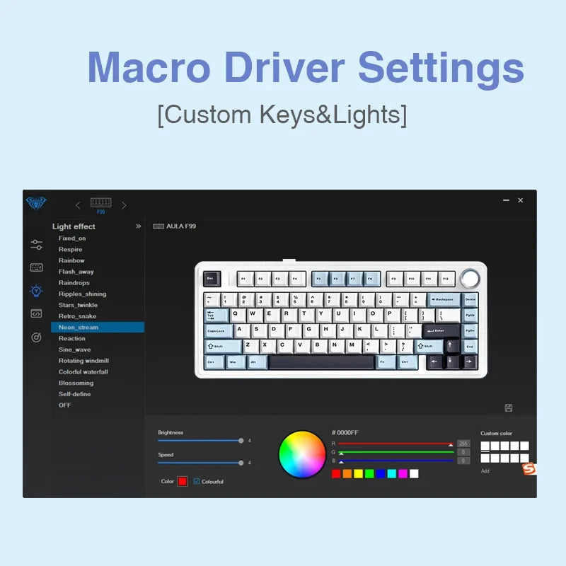 F75 Mechanical Keyboard Wired/2.4G Wireless/Bluetooth RGB PBT 75% Layout OEM Profile Gasket Customized Pc Gaming Keyboard