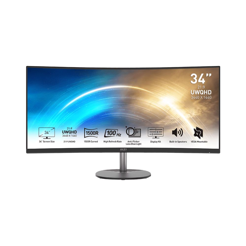 MSI Pro MP341CQ 34" UltraWide QHD Professional Monitor